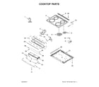 Whirlpool YWEE510S0FS2 cooktop parts diagram