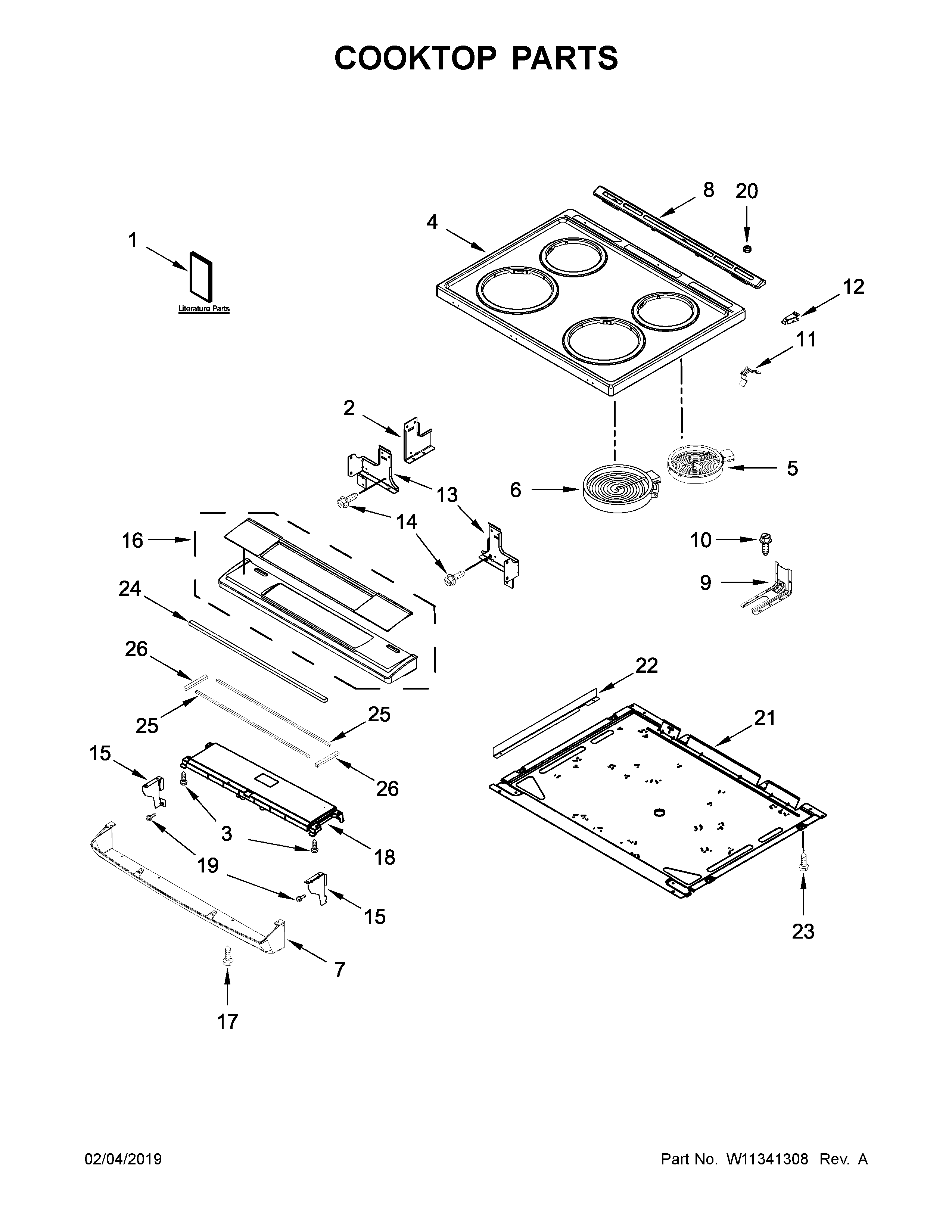 COOKTOP PARTS