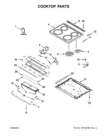 Cooktop parts