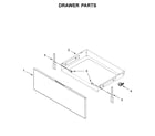 Whirlpool YWEE510S0FS2 drawer parts diagram