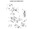 Whirlpool WOC75EC0HS02 cabinet and stirrer parts diagram