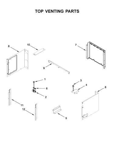 Top venting parts
