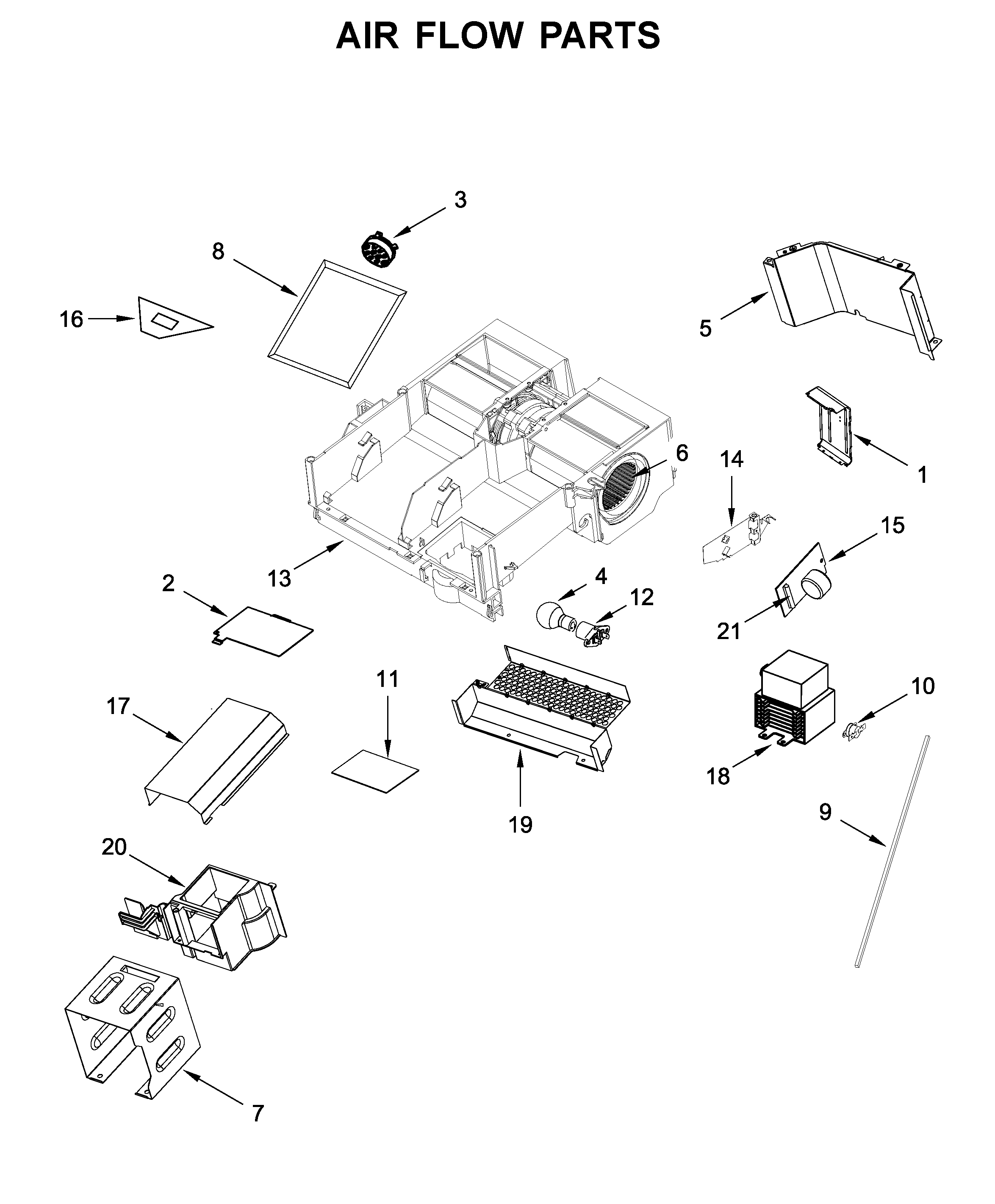 Air flow parts