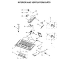 Whirlpool YWMH75021HV2 interior and ventilation parts diagram