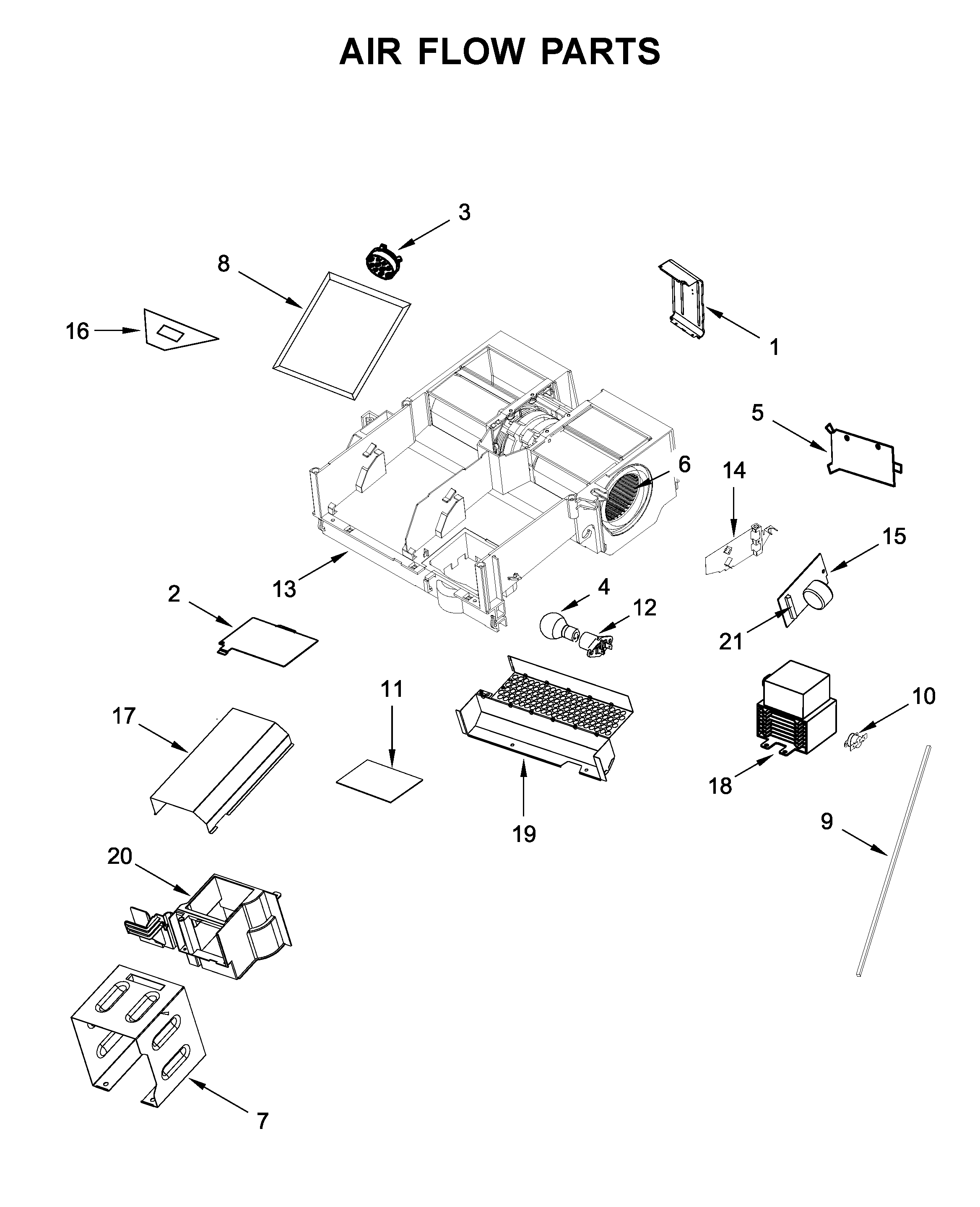 Air flow parts