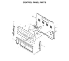 Amana YAER6603SFW2 control panel parts diagram