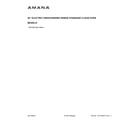 Amana AEP222VAW3 cover sheet diagram