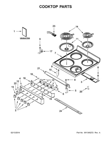 Cooktop parts