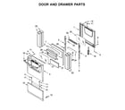 Amana AEP222VAW3 door and drawer parts diagram