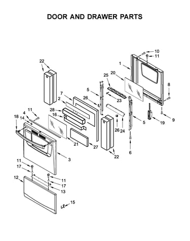 Door and drawer parts