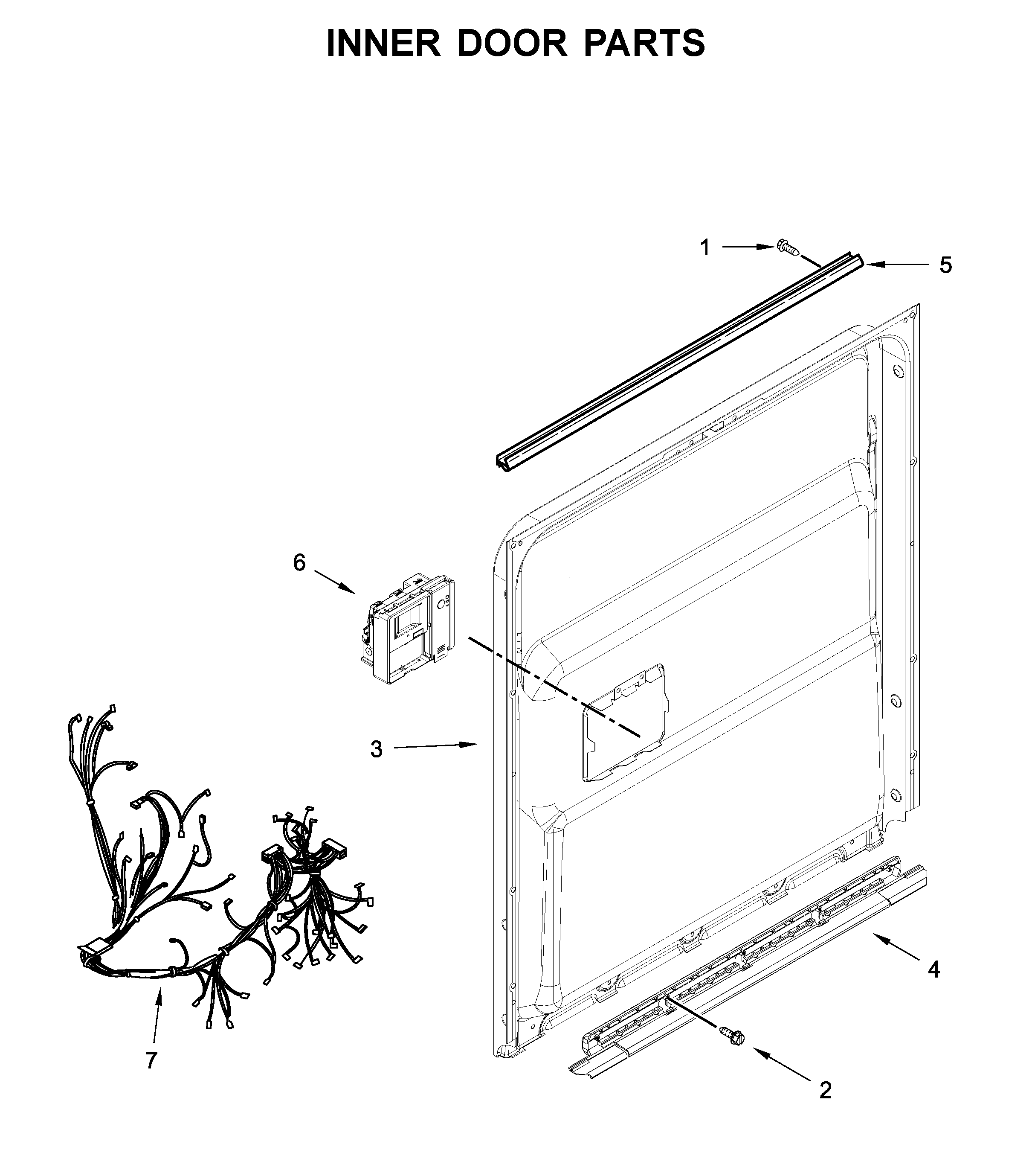 Inner door parts