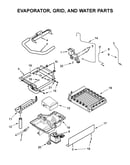 Evaporator, grid, and water parts