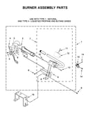 Burner assembly parts