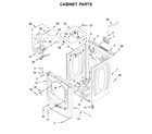 Maytag MGD6630HW0 cabinet parts diagram