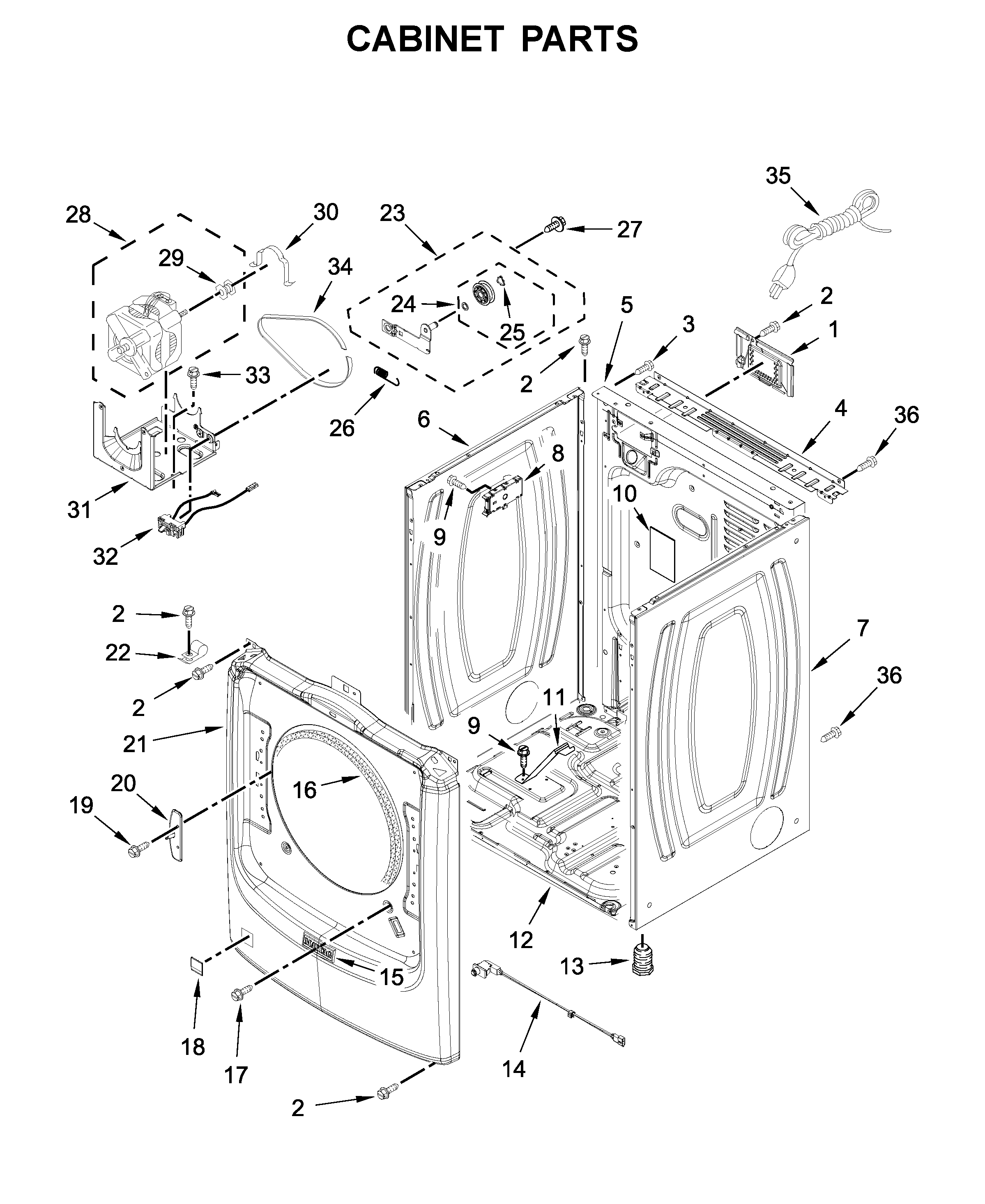 Cabinet parts