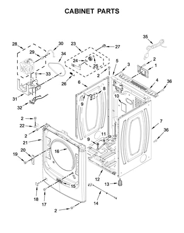 Cabinet parts