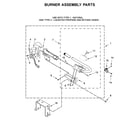 Maytag MGD6630HW0 burner assembly parts diagram