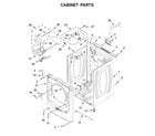 Maytag MGD5630HW0 cabinet parts diagram