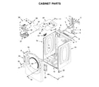 Whirlpool WED6620HC0 cabinet parts diagram