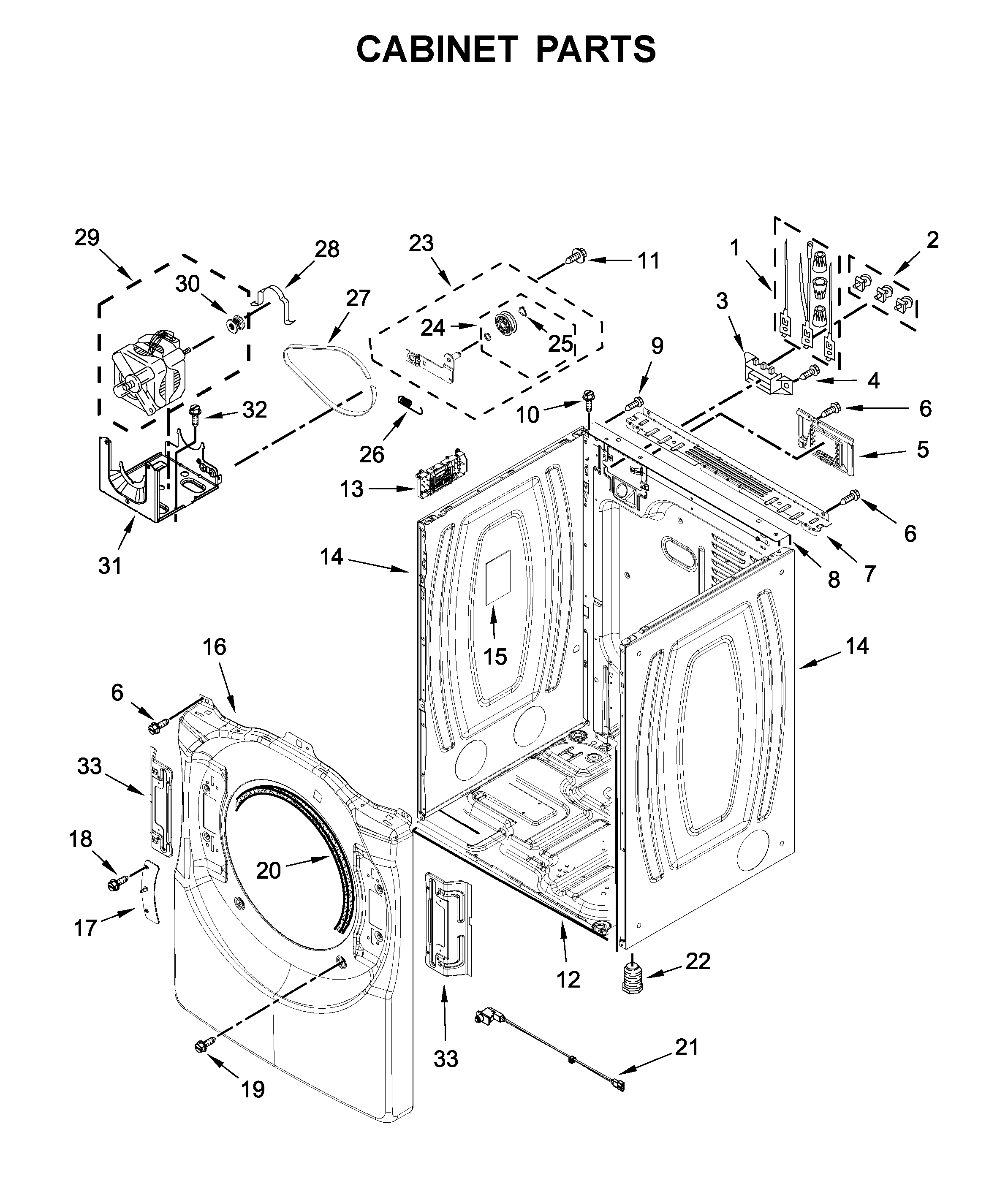 Cabinet parts