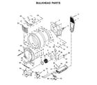 Whirlpool WED8620HC0 bulkhead parts diagram