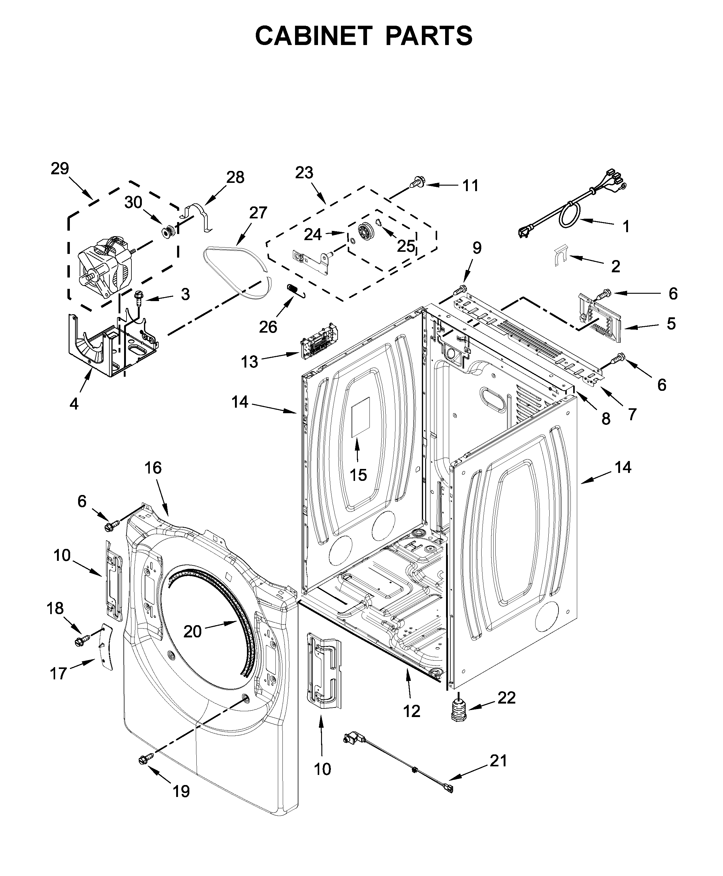 Cabinet parts