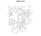 Whirlpool 7MWGD5622HW0 cabinet parts diagram