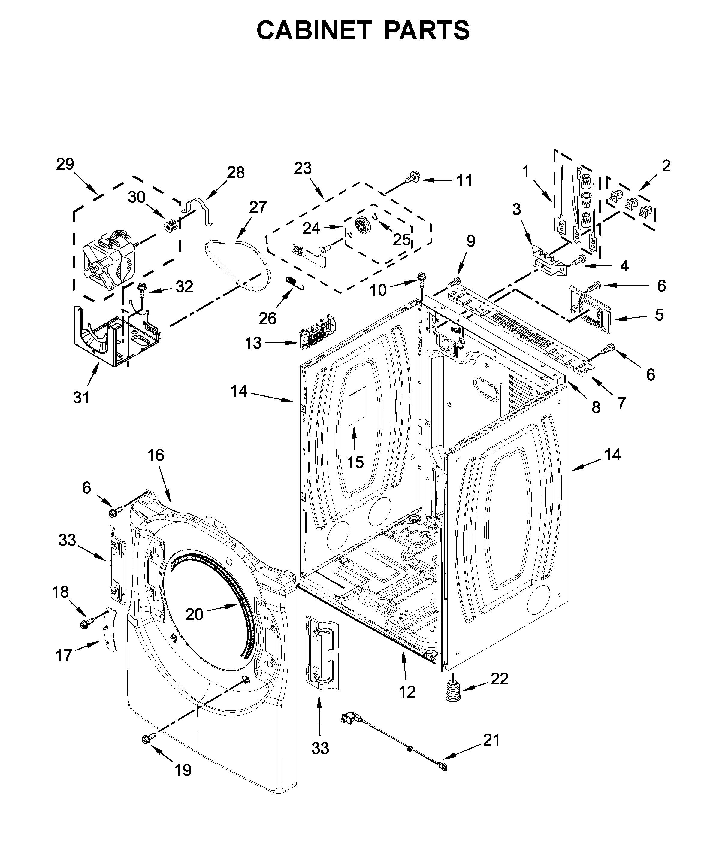 Cabinet parts