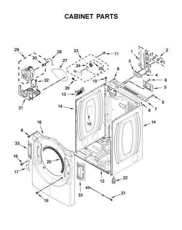Cabinet parts