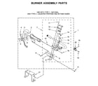 Whirlpool 7MWGD6620HW0 burner assembly parts diagram