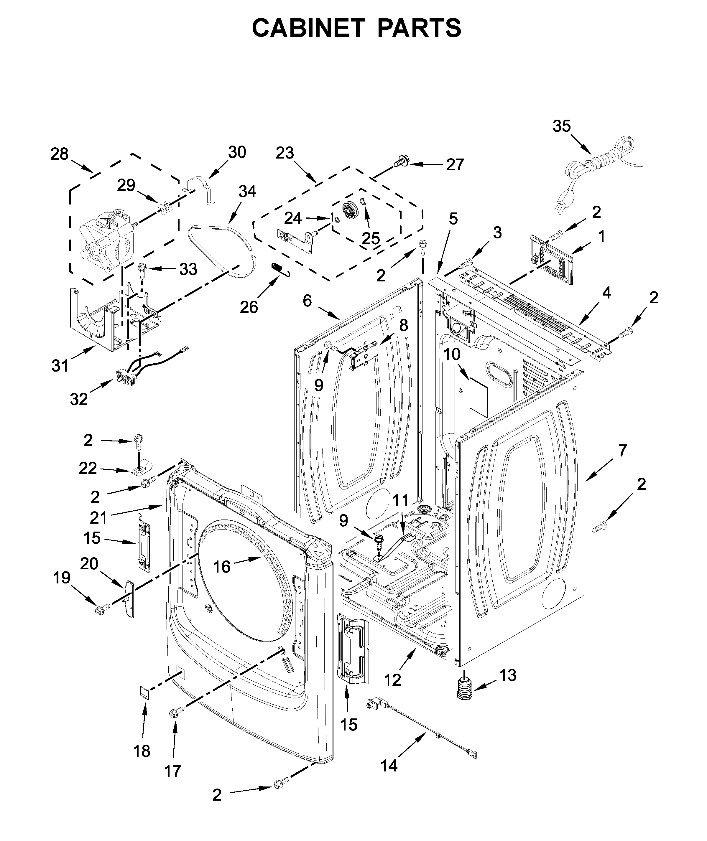 Cabinet parts