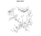 Whirlpool WHD560CHW0 base parts diagram