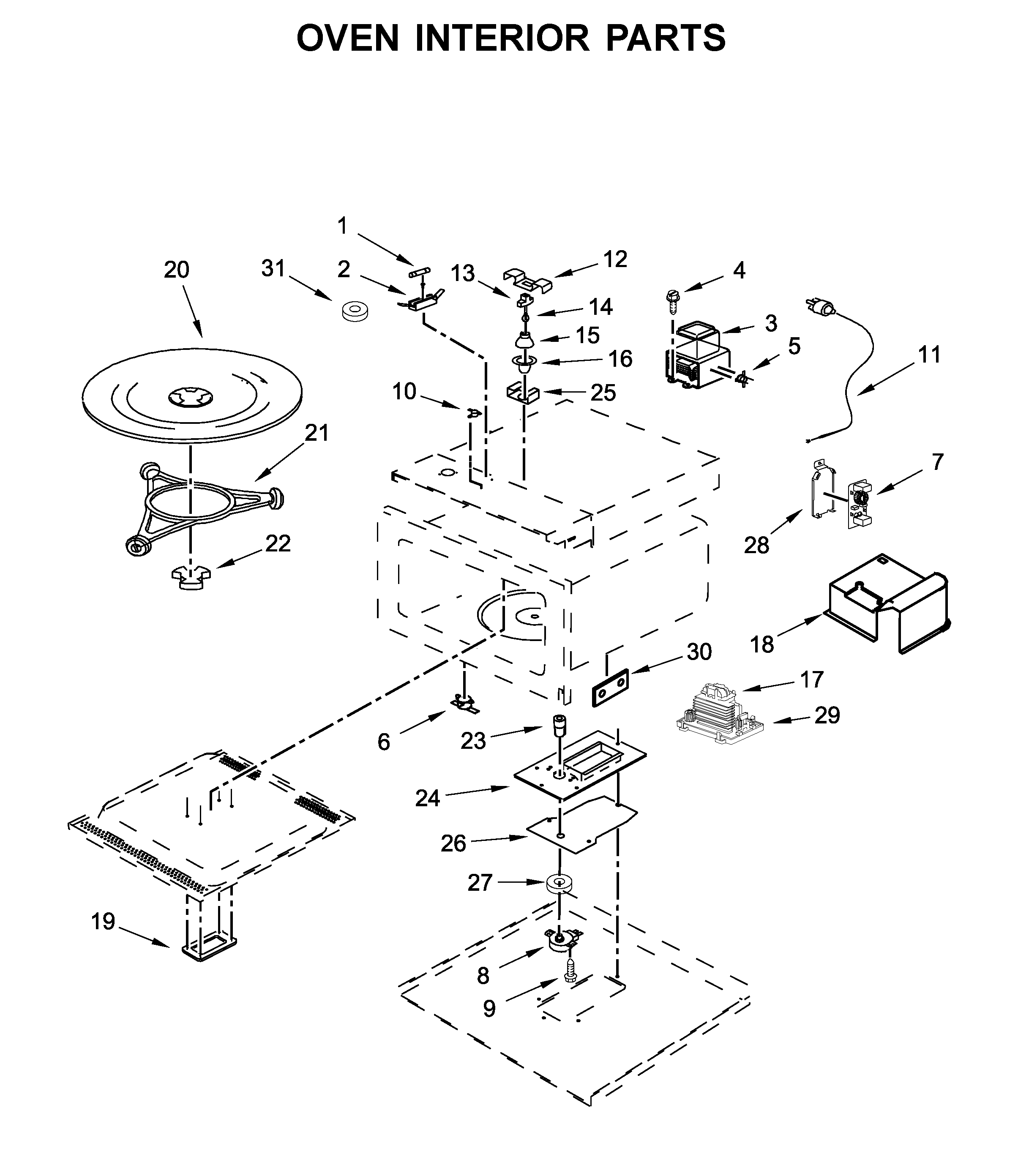 OVEN INTERIOR PARTS