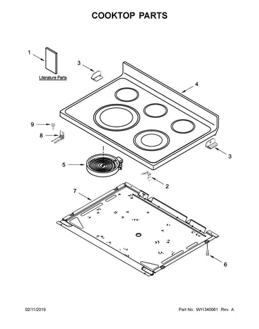 Cooktop parts