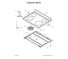 Whirlpool YWFE520S0FW2 cooktop parts diagram