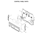 Whirlpool YWFE520S0FW2 control panel parts diagram
