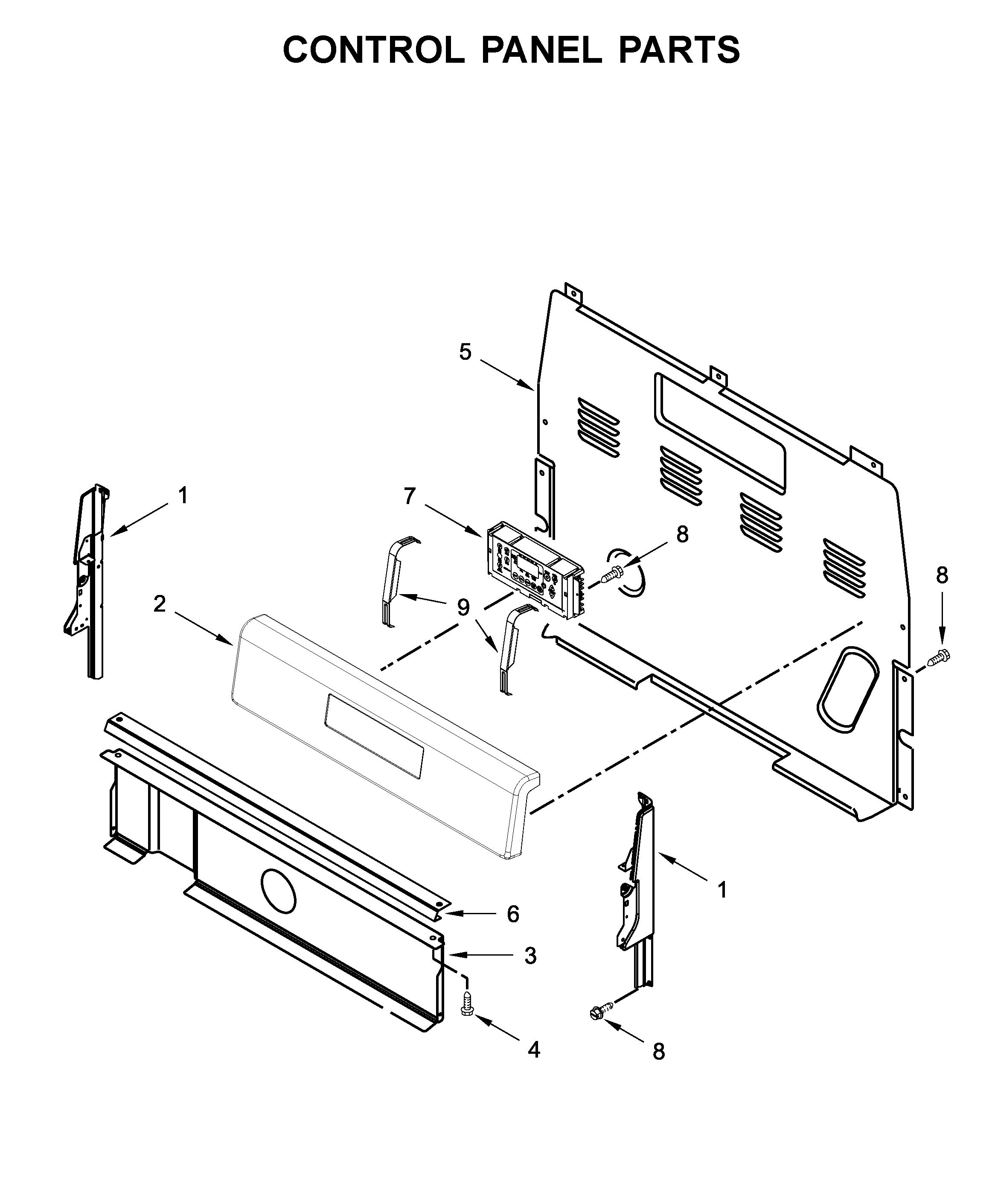 Control panel parts