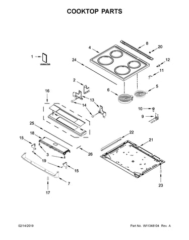 Cooktop parts