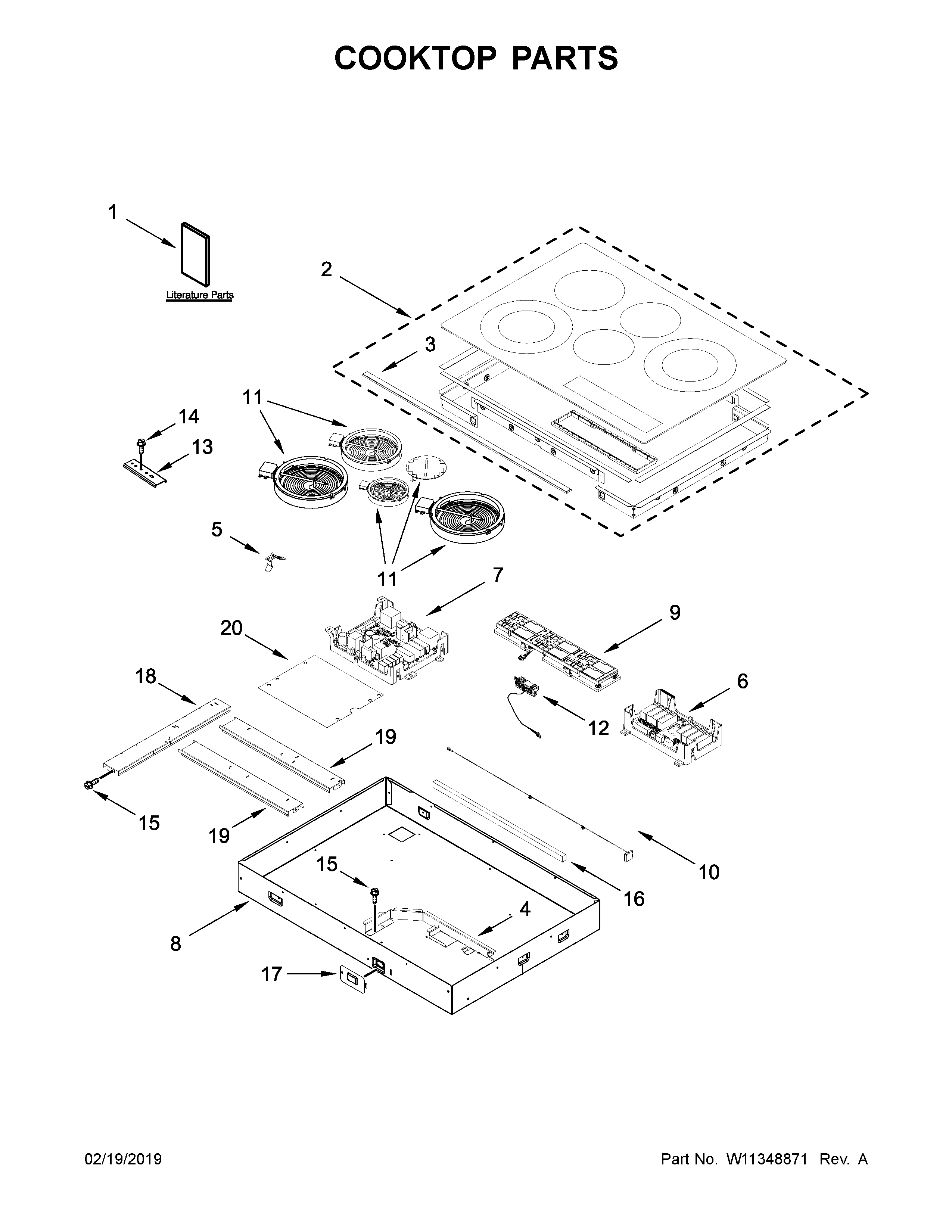 COOKTOP PARTS