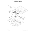 Whirlpool WCE97US0HB01 cooktop parts diagram