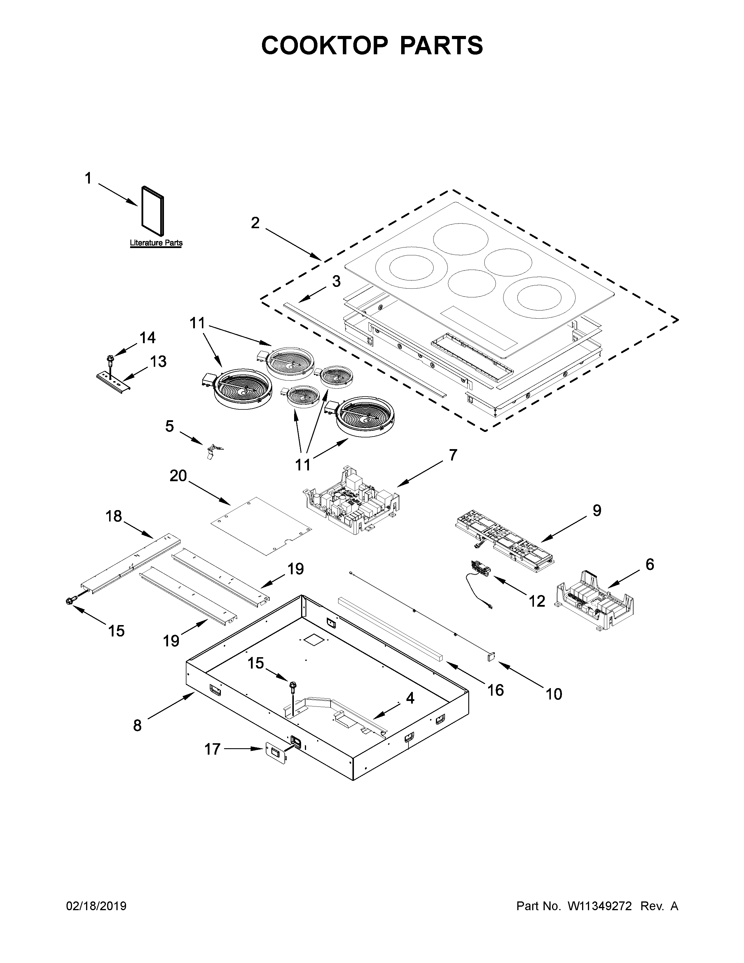 Cooktop parts