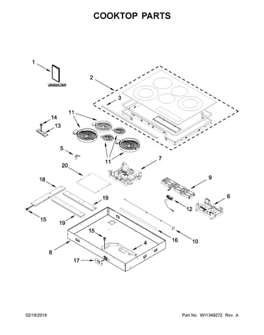 Cooktop parts
