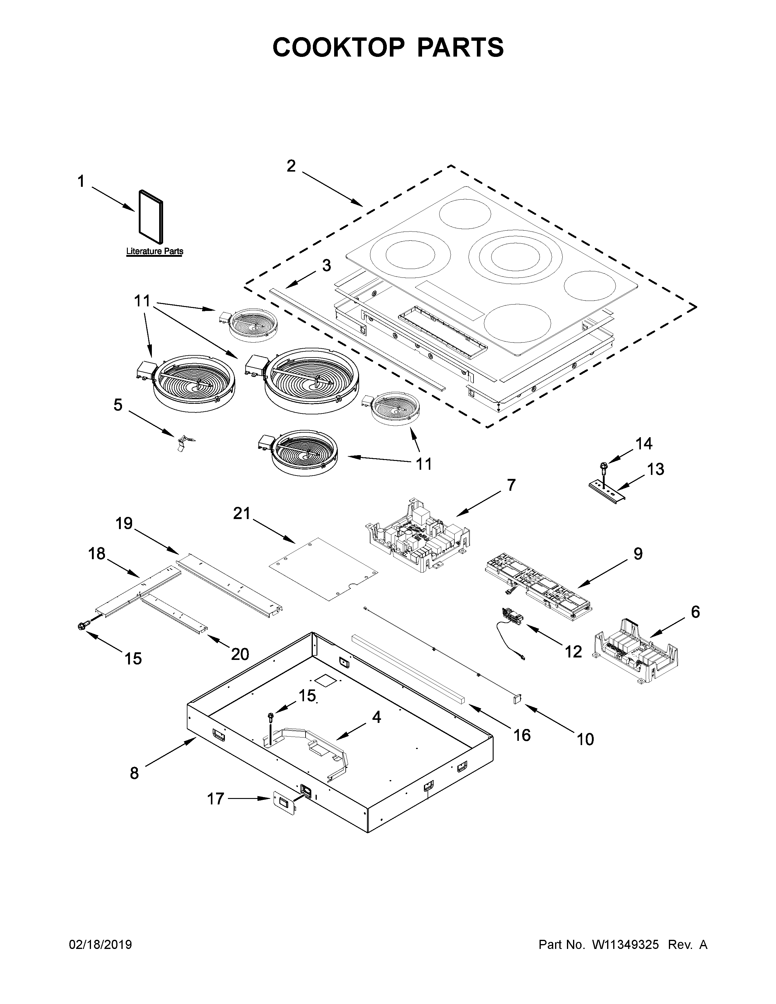 COOKTOP PARTS