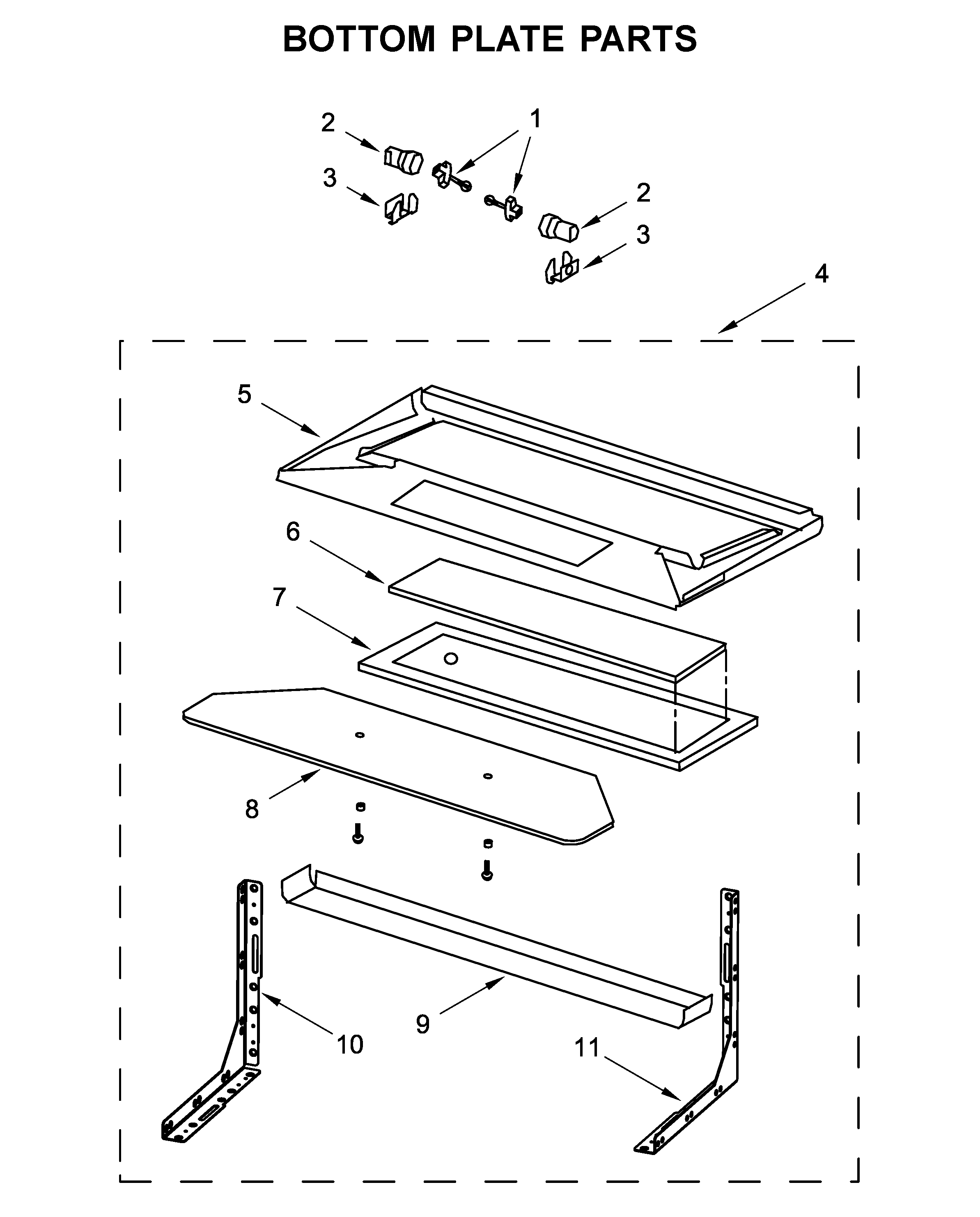 Bottom plate parts