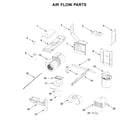 Whirlpool WML75011HN1 air flow parts diagram