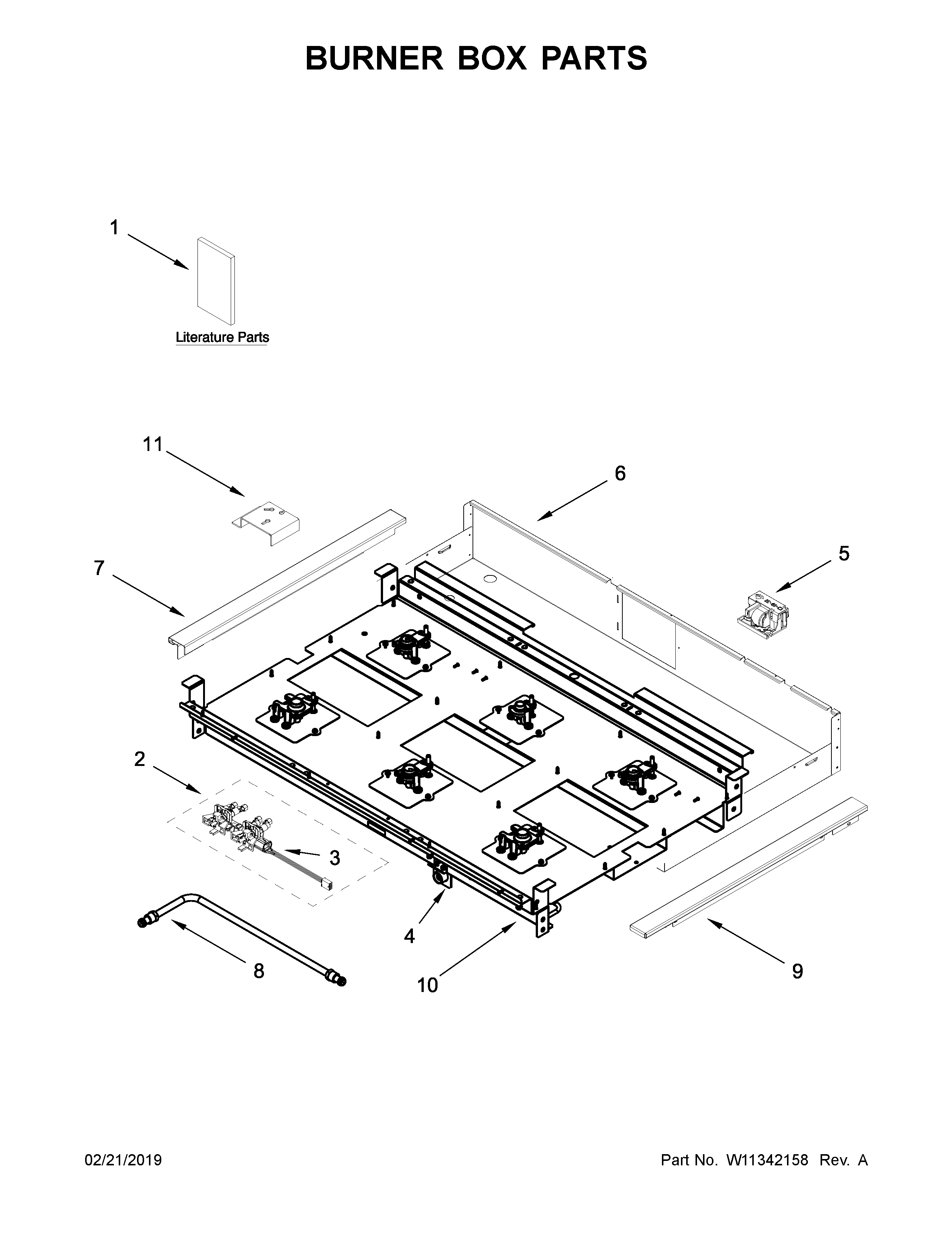 Burner box parts