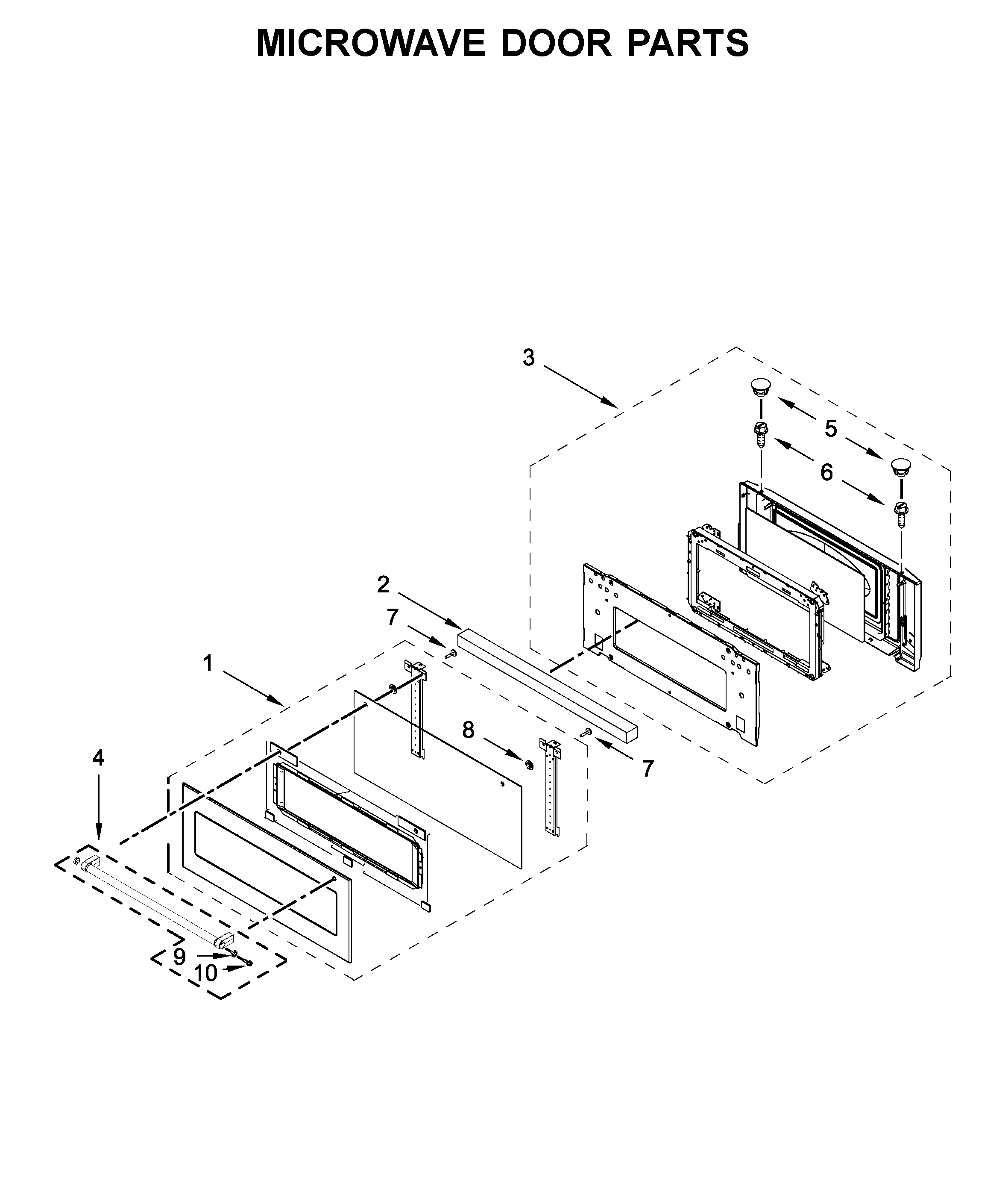 MICROWAVE DOOR PARTS