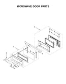 Microwave door parts