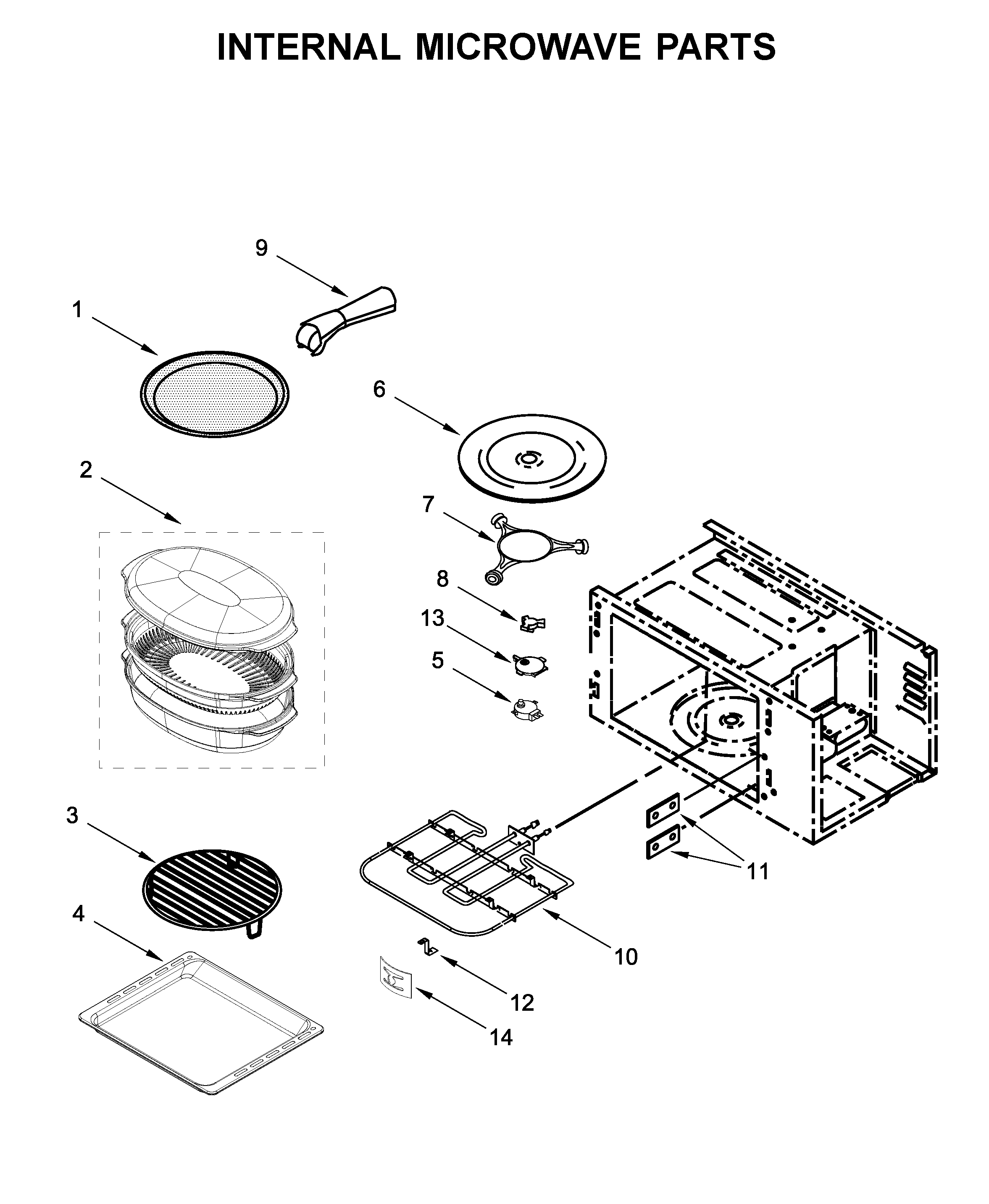 INTERNAL MICROWAVE PARTS