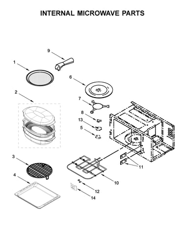 Internal microwave parts
